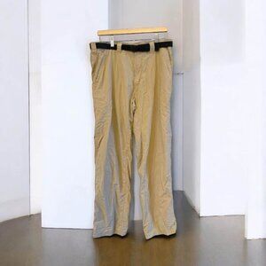 Men’s Khaki Lightweight ExOfficio‎ Travel Hiking Gorpcore Pants & Belt-Size 36